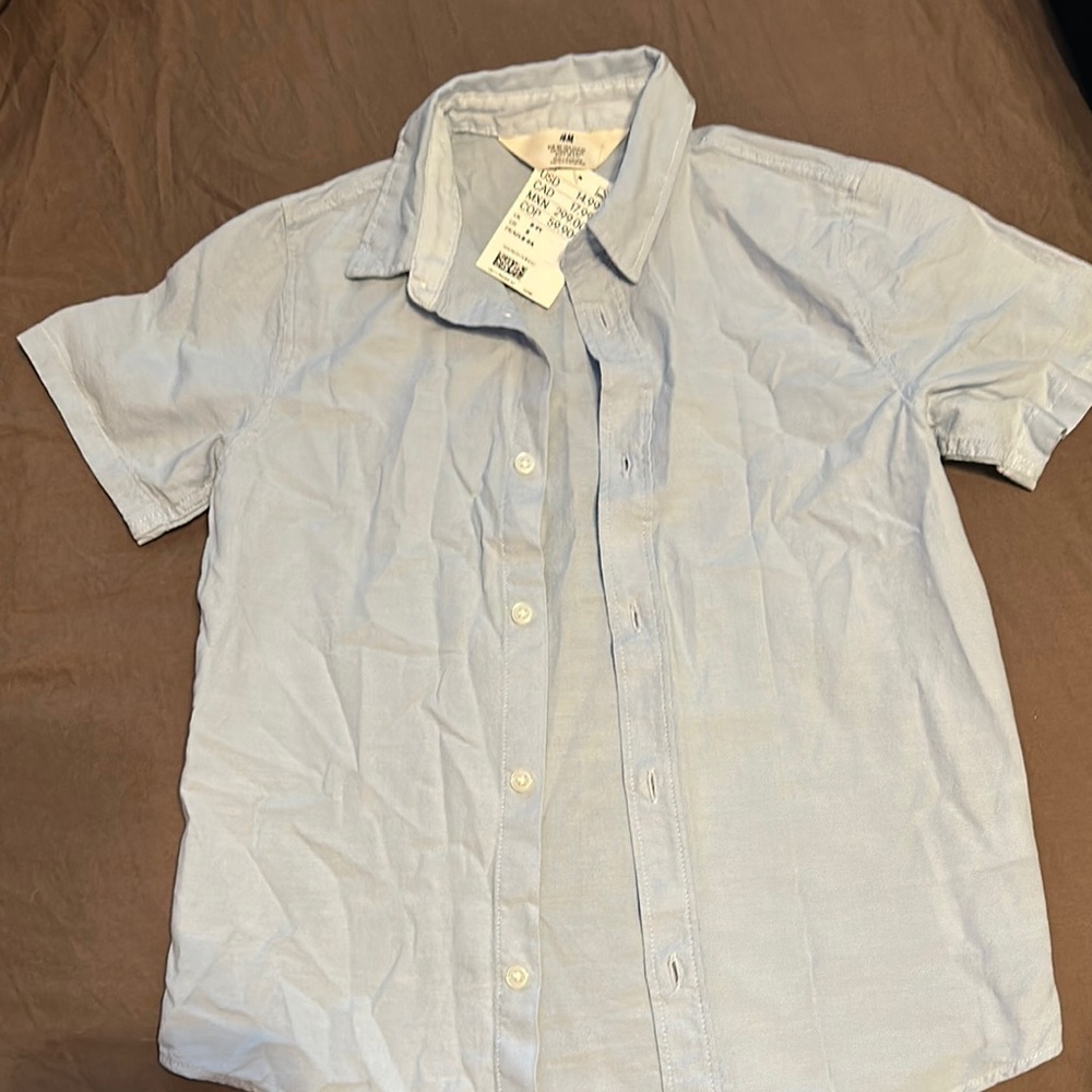 Men's Light Blue Short Sleeve Shirt
